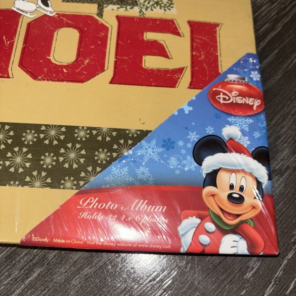 Nice Simple Christmas Holiday Spiral Photo Album 4x6 Pictures Disney Mickey‎ NEW